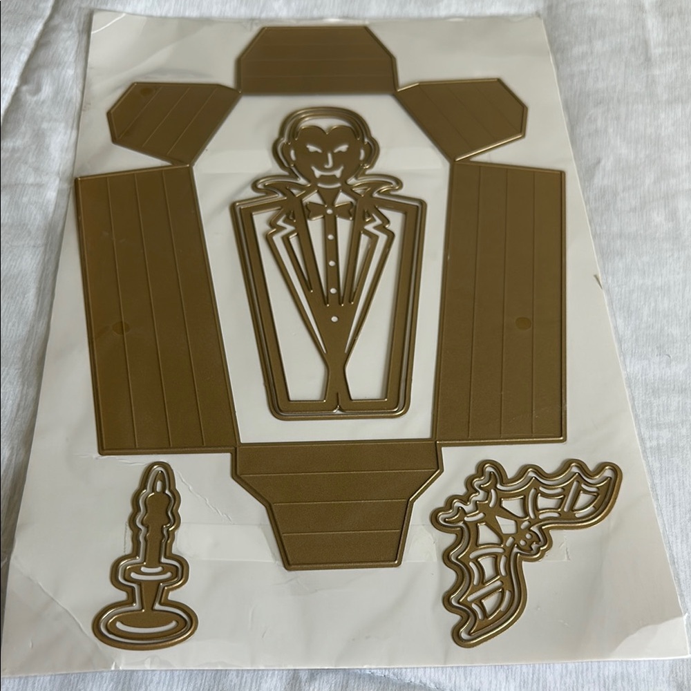 Anna Griffen coffin box Gold Embossing Die Set